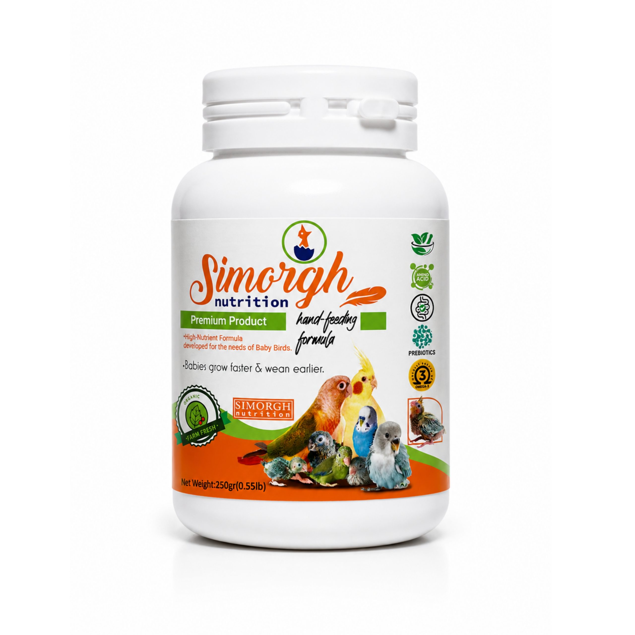 Hand Feeding Formula 250 gr/سرلاک 250 گرمی طوطی